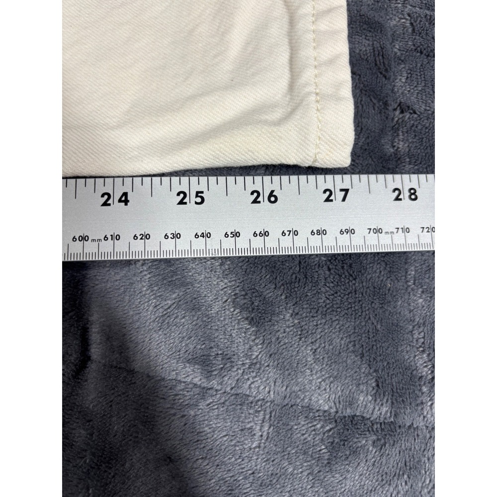 Levis 501 Original Fit Butterfly Graphic Jeans Off White Straight Leg 31x27 - Picture 9 of 12